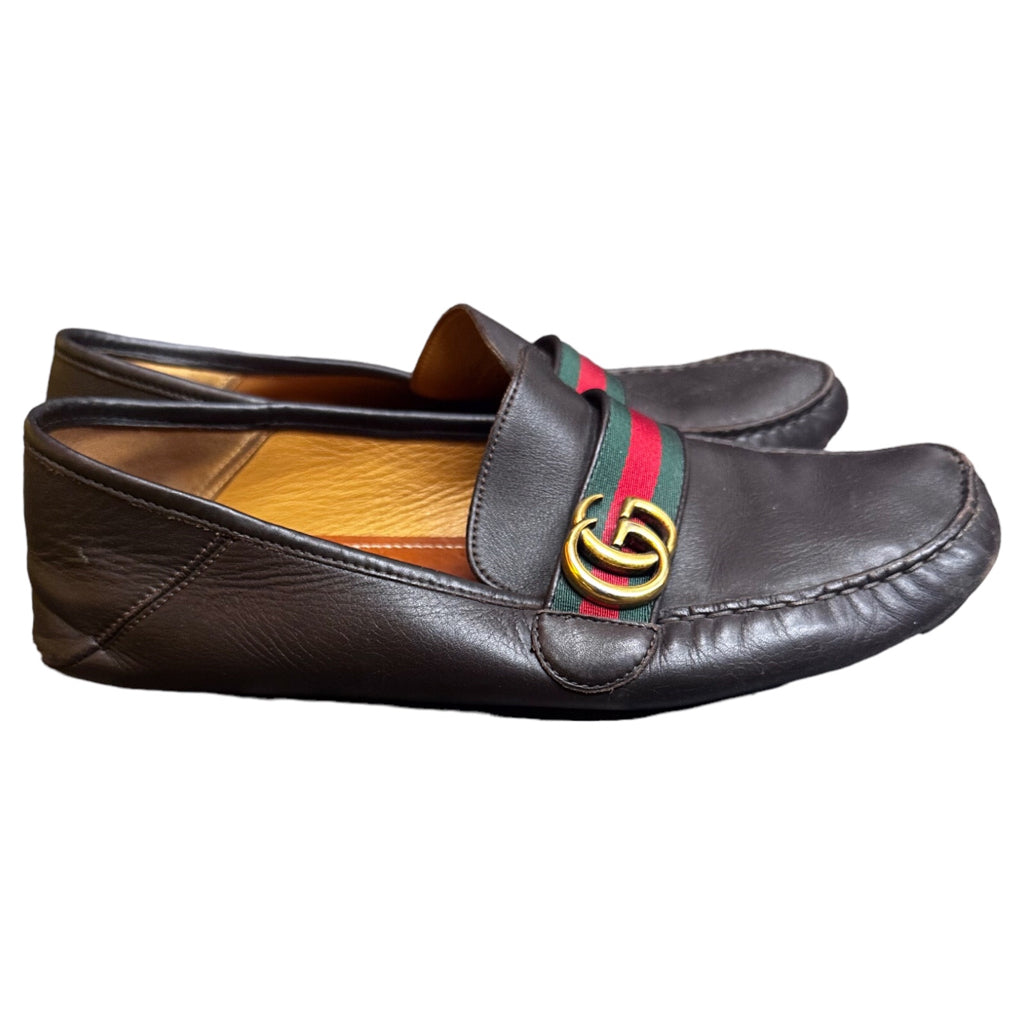 GUCCI Shoe Size 10 Brown Sneakers