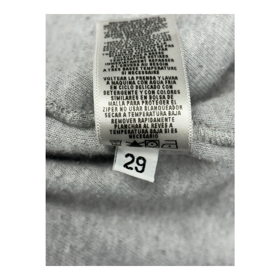 Vintage Juicy Couture Gray Velour Zip Up Biker Sweater Jacket Size M