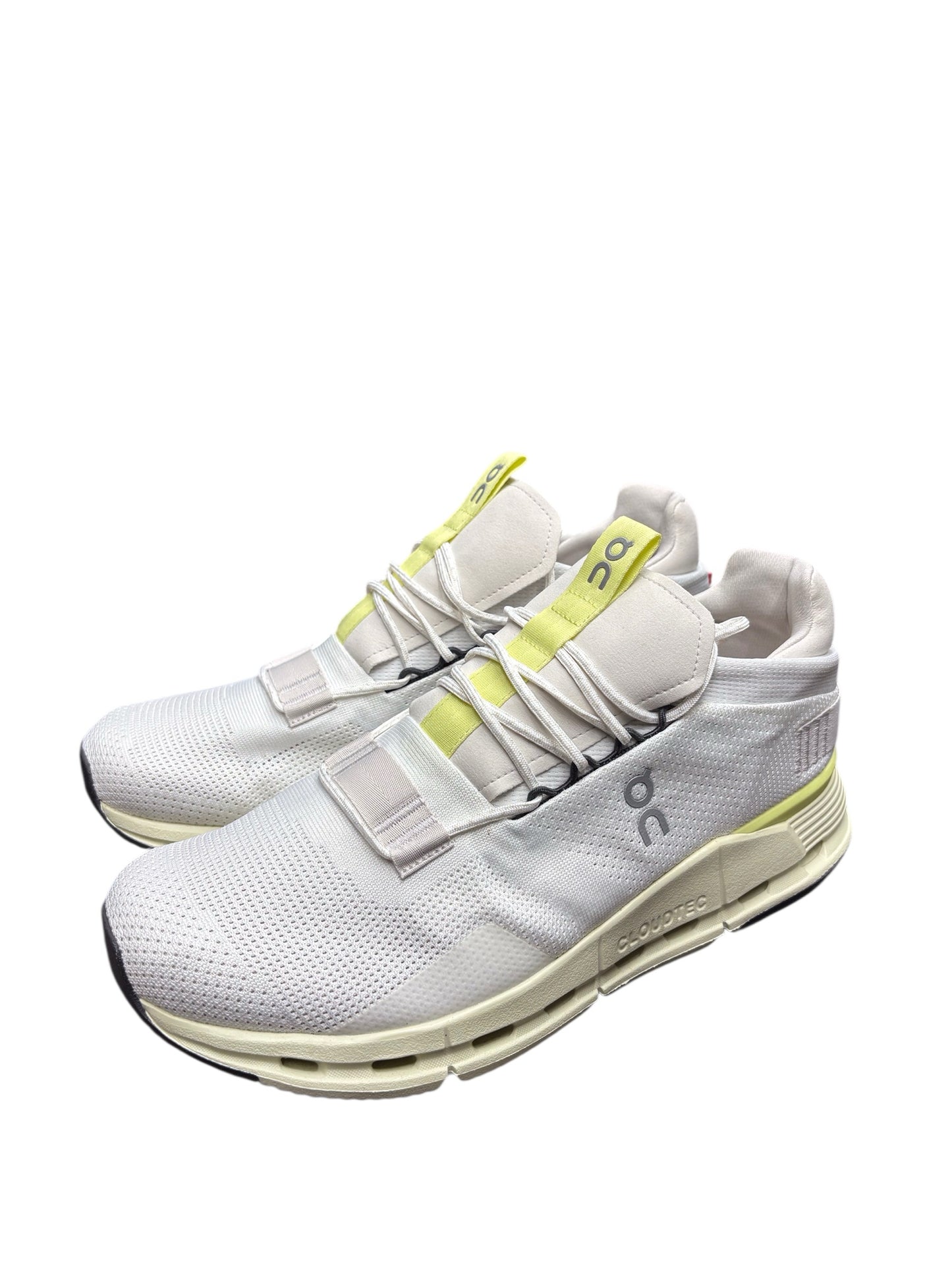 NWOB On Cloud Mns 10.5 Cloudnova Sneaker Undyed-White Seedling Green 26.98226