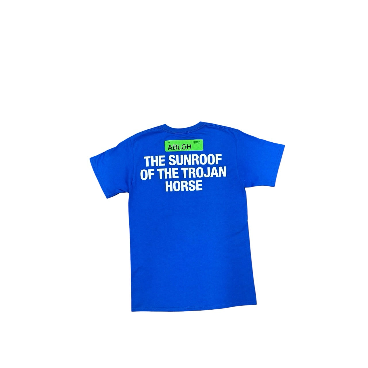 Champion Era Off-White Virgil Abloh FOS Figures of Speech Blue Shirt Sz S
