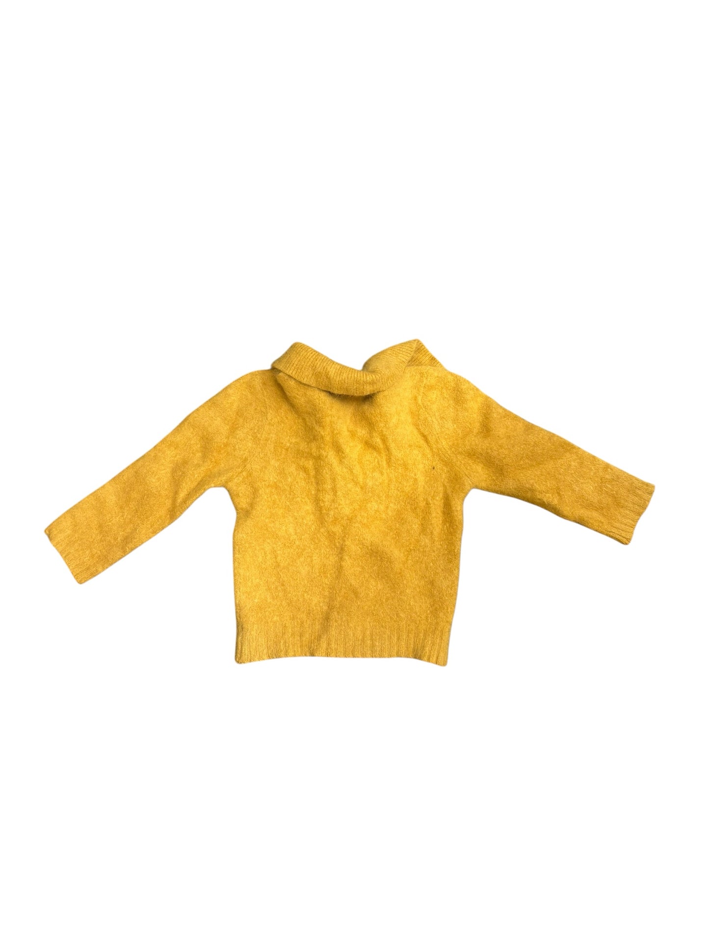 Vintage 50s Garland French Angora Lambswool Sweater Mother Of Pearl Buttons XS