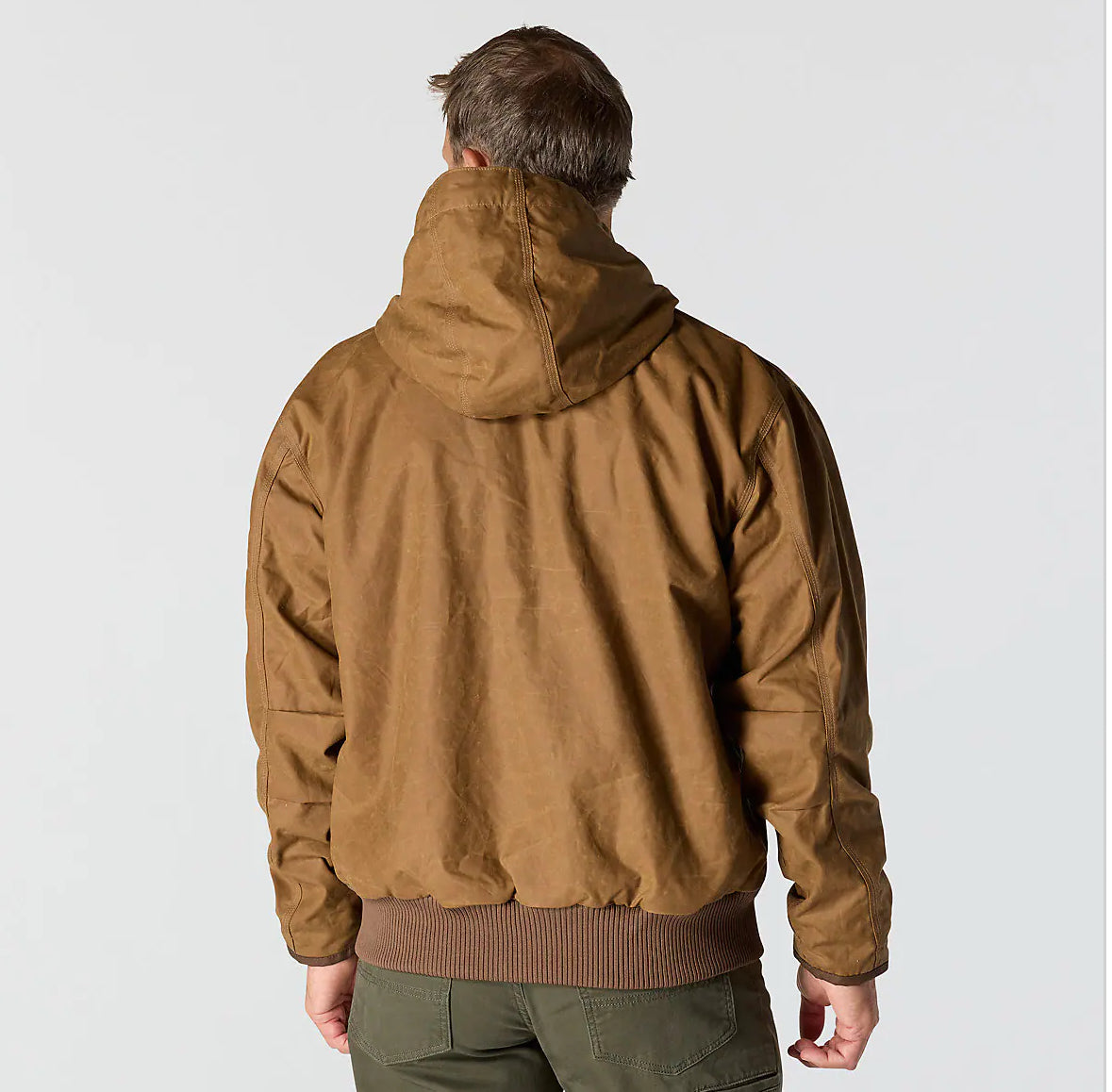 NWT Carhartt Loose Fit Brown Waxed Cotton Active Jacket Men Sz S