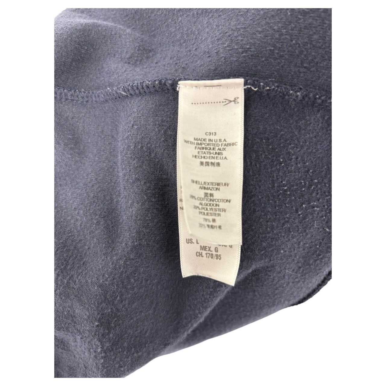 Juicy Couture Dark Blue Wmns Sz L Hooded Jacket