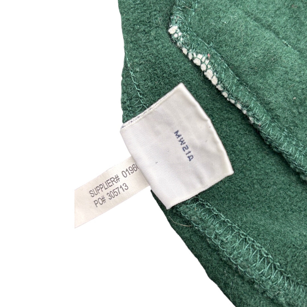 VTG Polo Ralph Lauren College Green Jersey Knit Varsity Zip Up Jacket Mns Sz S