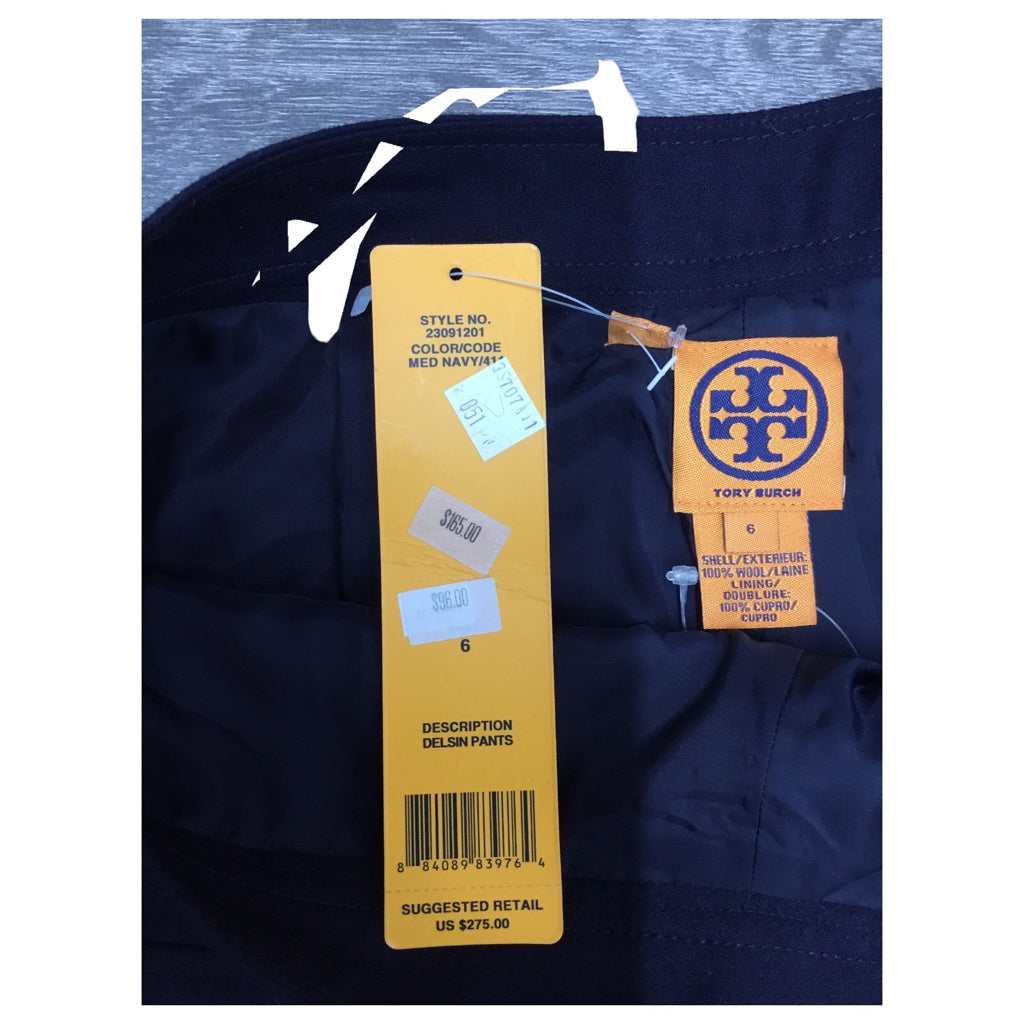 TORY BURCH Size 6=SMALL Blue Pants