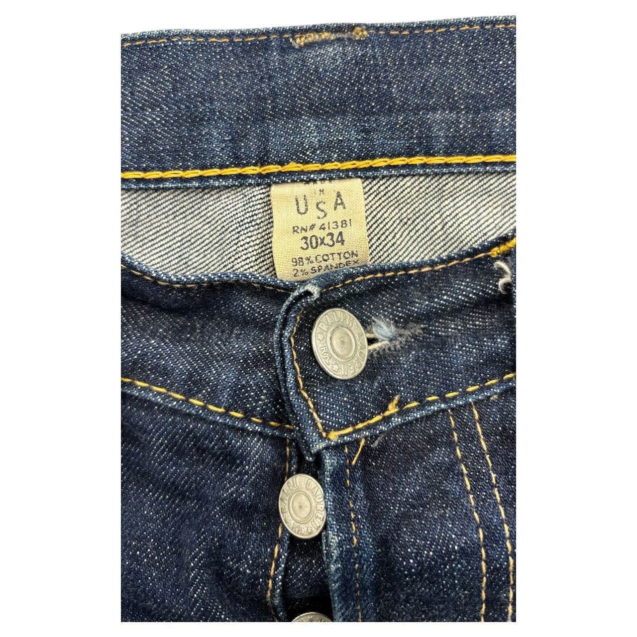 RRL Size 30 = MED Blue Jeans