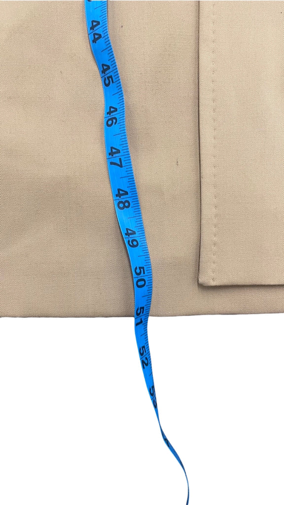 MaxMara Tan Ottico Virgin Wool Trench Women Coat Sz 10