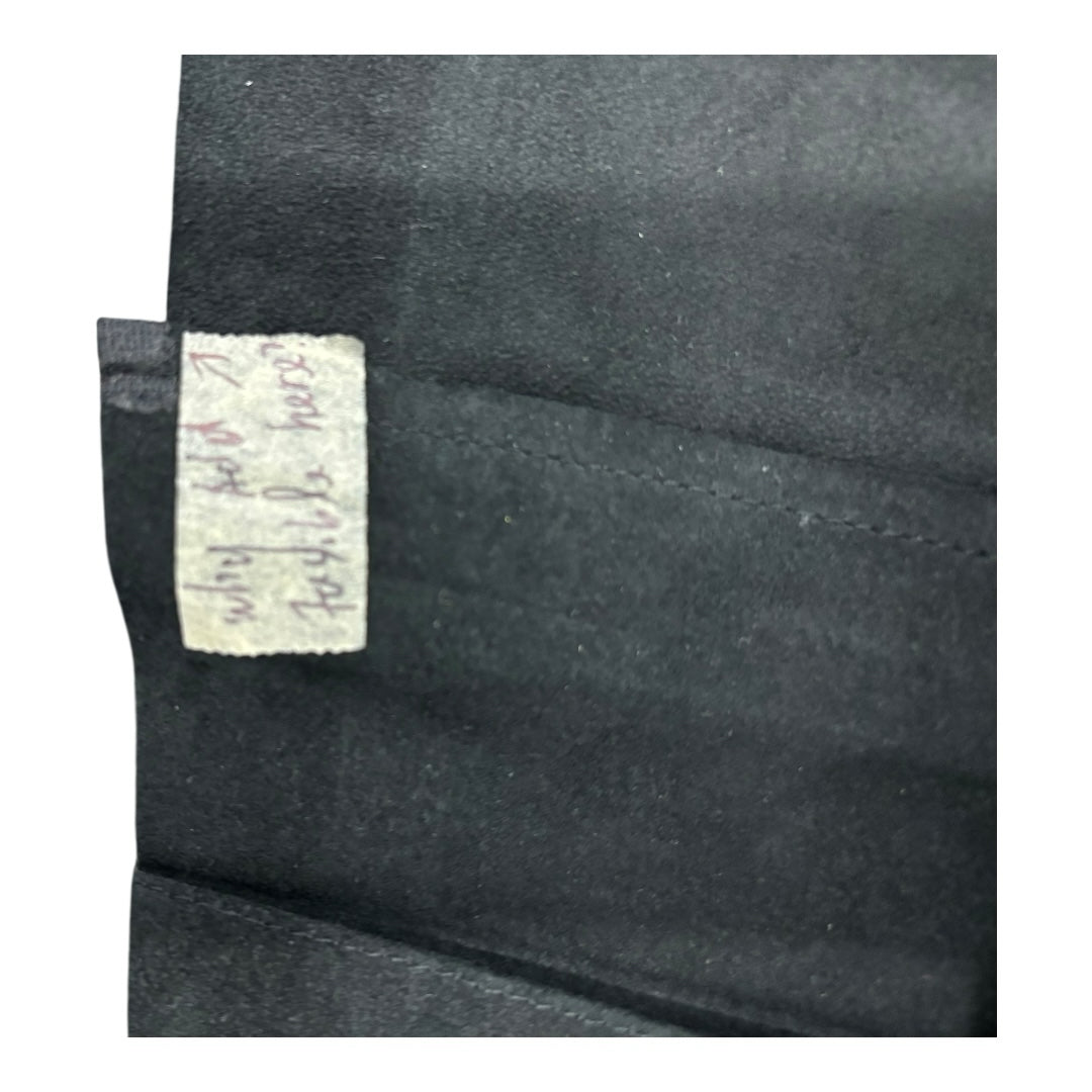 NWT Helmut Lang Pleated Asymmetrical Black Leather Skirt Clubbing Y2K Designer M
