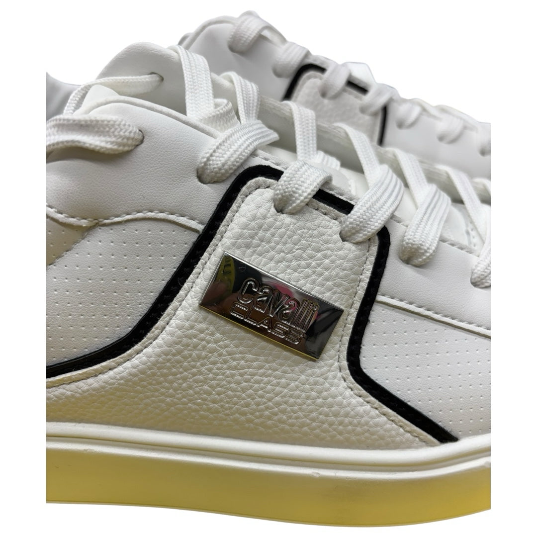 Cavalli Class men’s sneakers Sz 43 white like new Roberto shoes designer