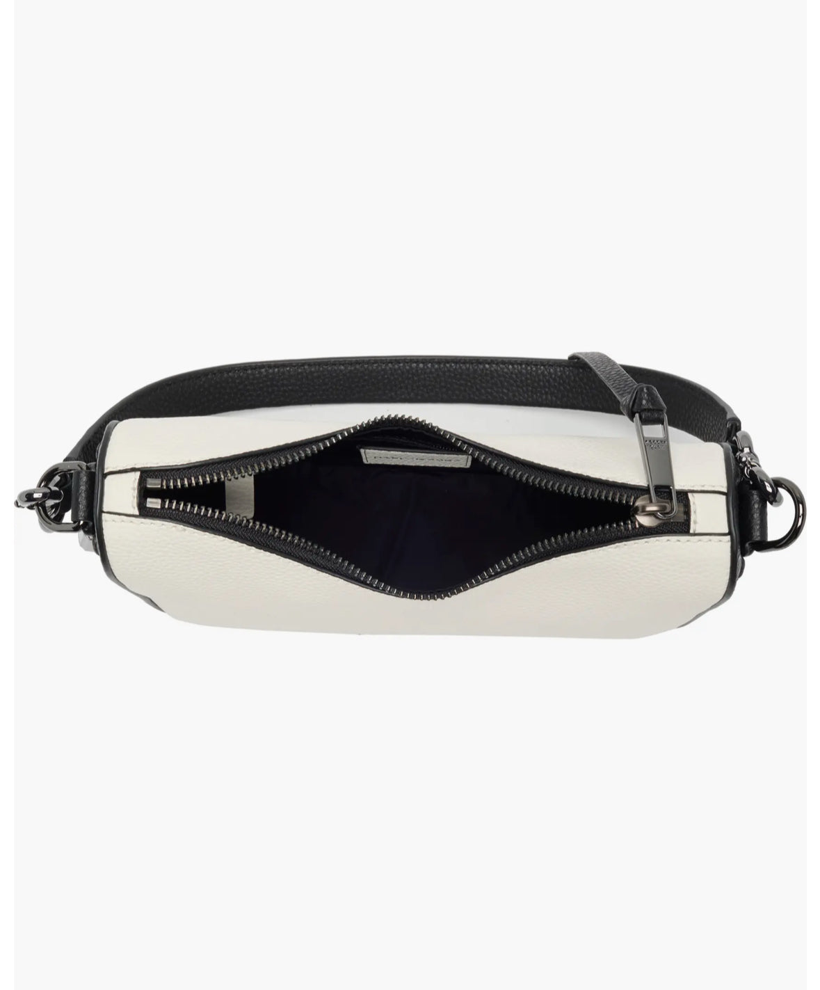 Marc Jacobs Black White Small Bi-Color Drifter Convertible Shoulder Bag NWT