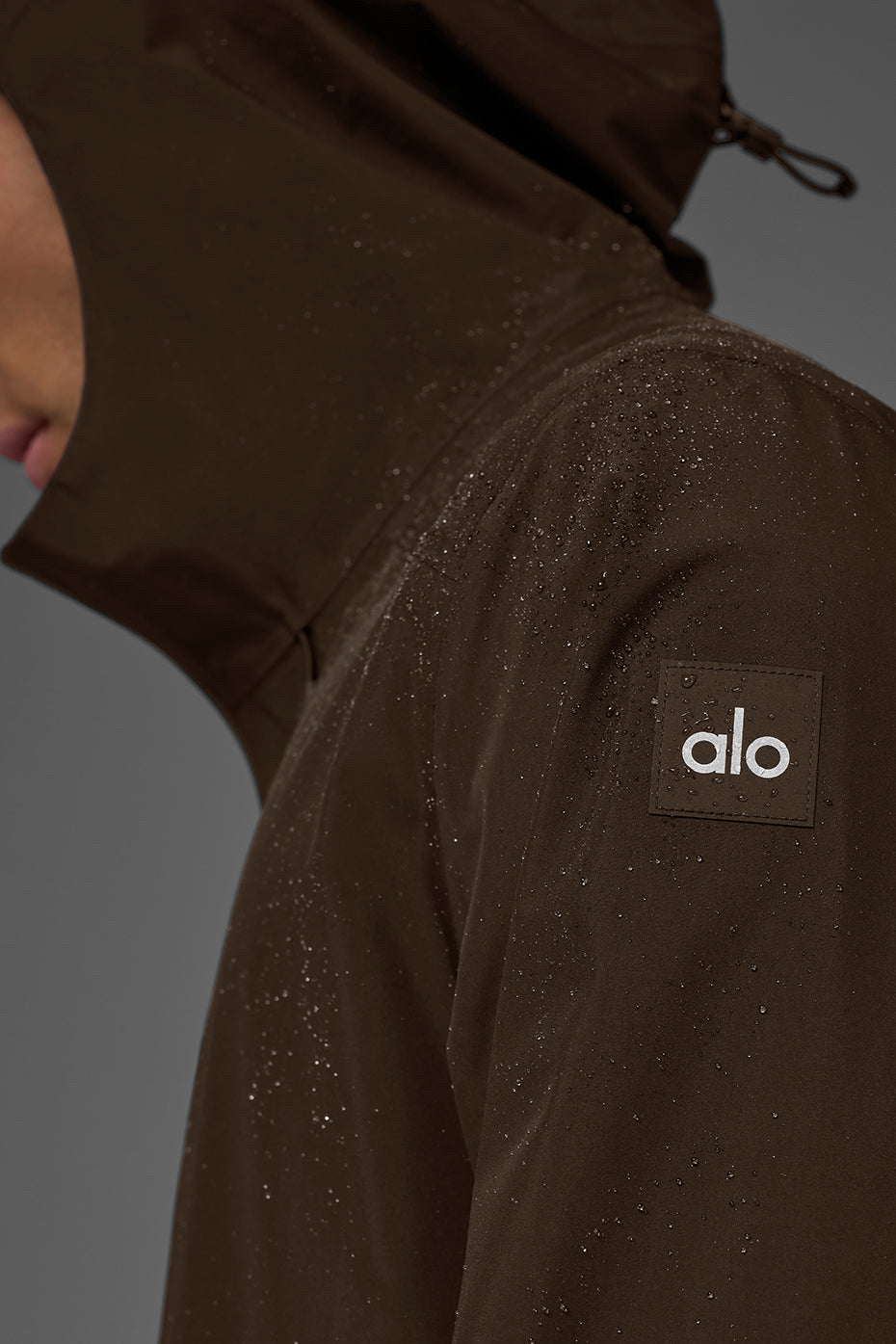 Alo Yoga Mens Alpha Shell Jacket Sz Large L Brown NWT Jacket Rain lightweight