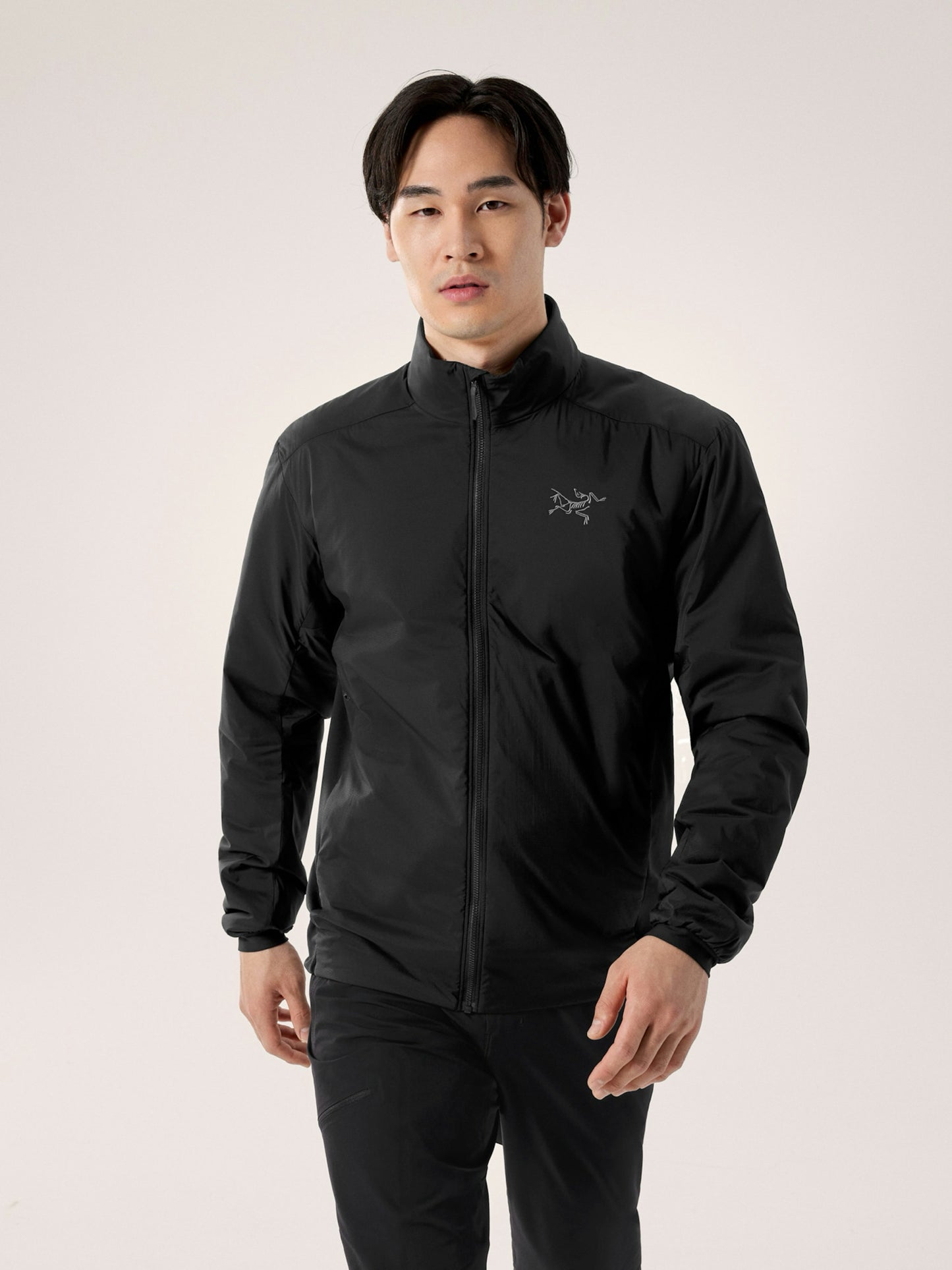 NWT Arc'teryx Mns Sz M Solid Black Atom Insulated Hiking Jacket Windbreaker