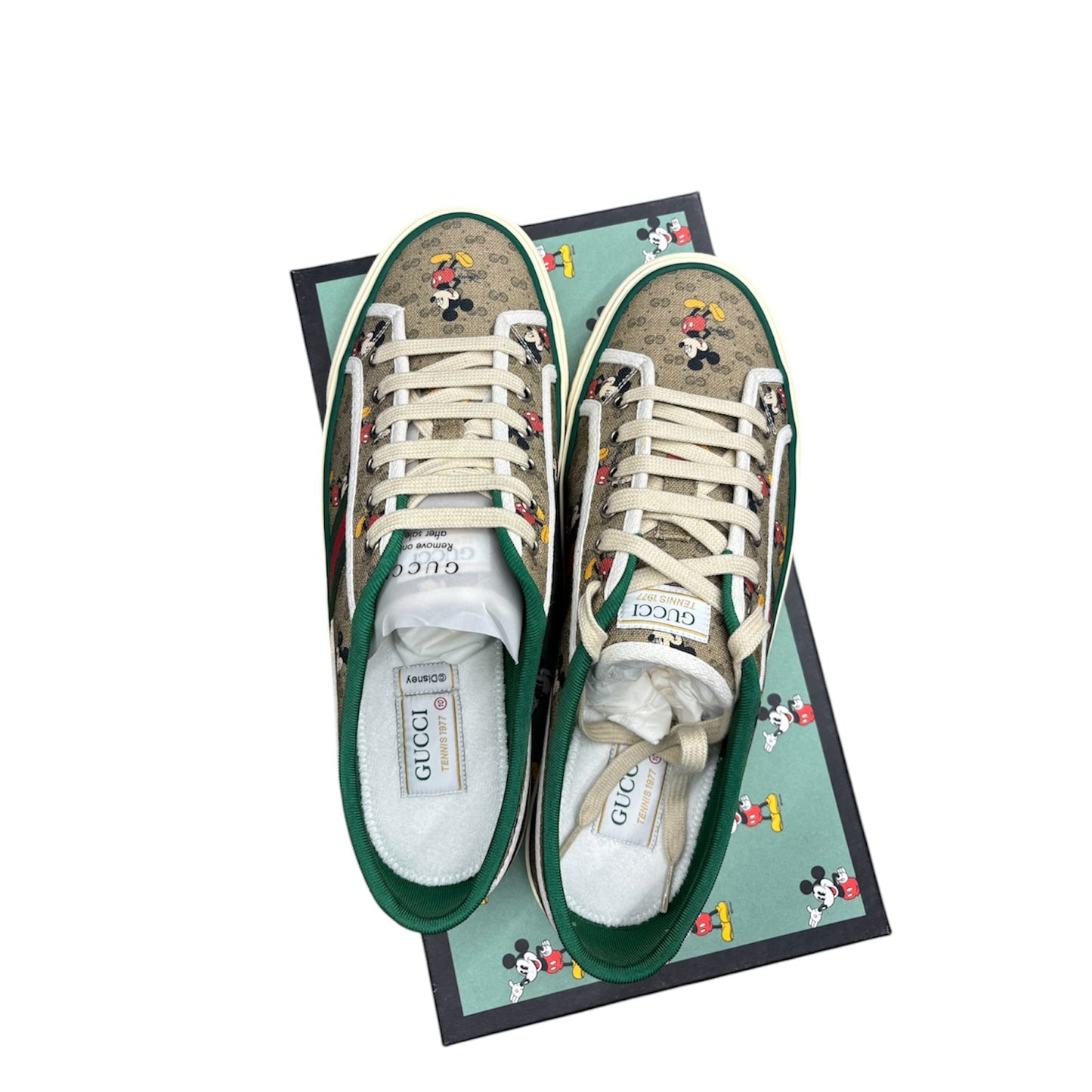 Gucci X Disney Tennis 1977 Mickey Mouse Men Sneakers Size 10