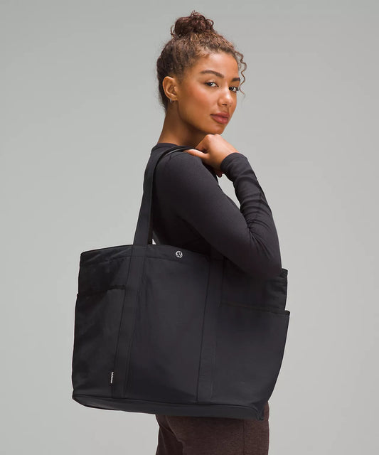 NWT Lululemon Black Daily Multi-Pocket Tote Bag 20L