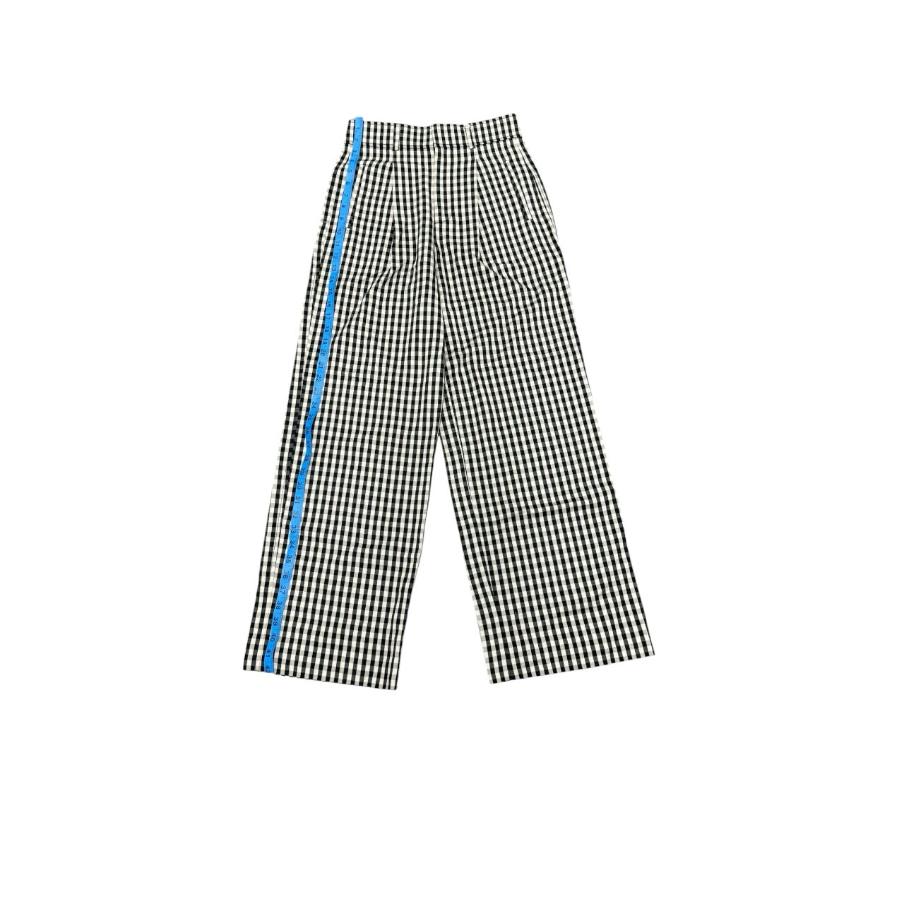 NWT Everlane High Rise Wide Leg Black Tan Striped Pants One Size OS