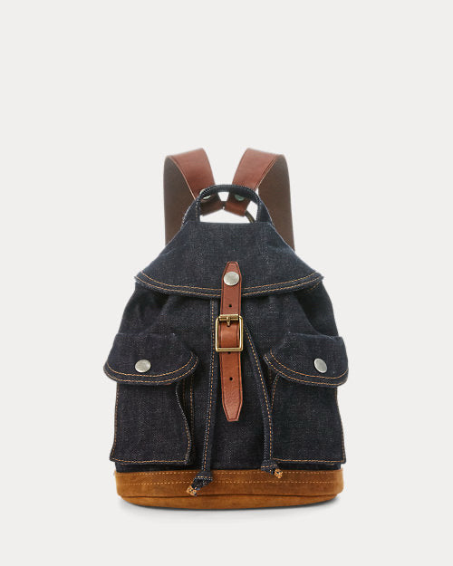 NWT RRL Ralph Lauren Double RRL Mini Denim Indigo Rucksack