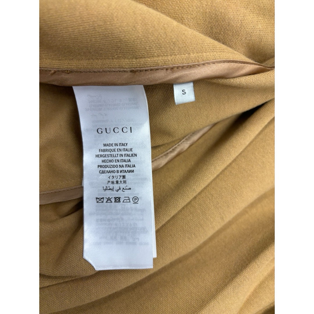 NWT Gucci Technical Jersey GG Long Jacket 'Blue Camel' 550604-XJADG-2144 Wms S