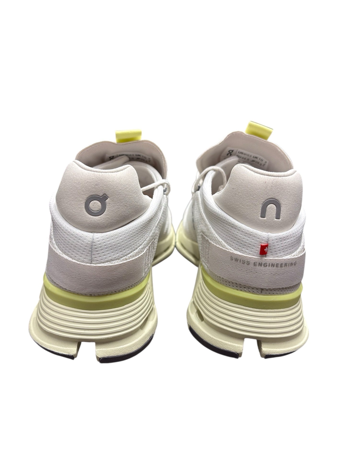 NWOB On Cloud Mns 10.5 Cloudnova Sneaker Undyed-White Seedling Green 26.98226