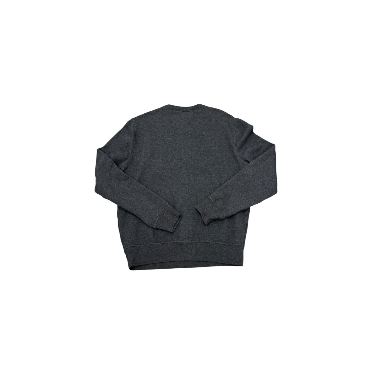 Burberry Gray Camo Leather Equestrian Knight Crewneck Mns Sz M Charcoal Sweater