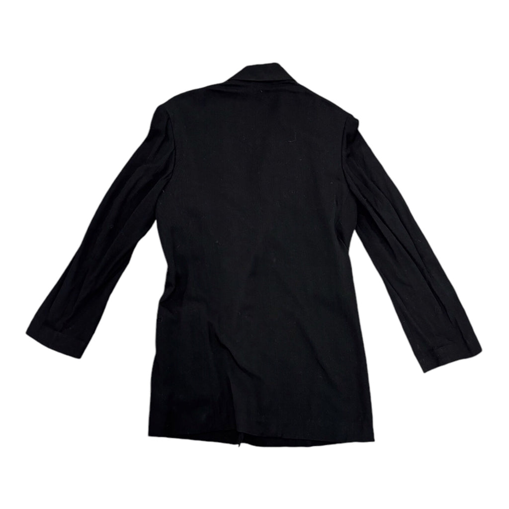 YOHJI YAMAMOTO Black Open Side Cut Womens Blazer Jacket Sz 1 XS