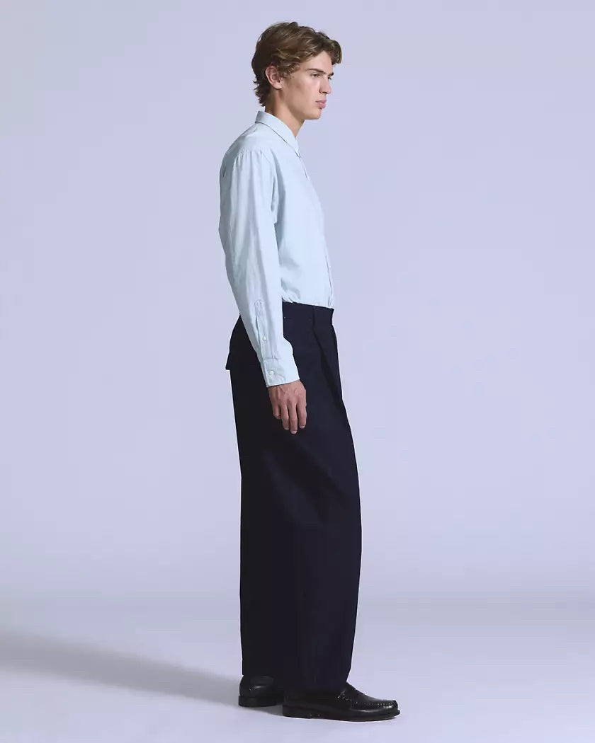 NWT Levis Blue Tab Pleated Mns Sz 38 Trousers Japanese Selvage Denim Ivy Med Wash