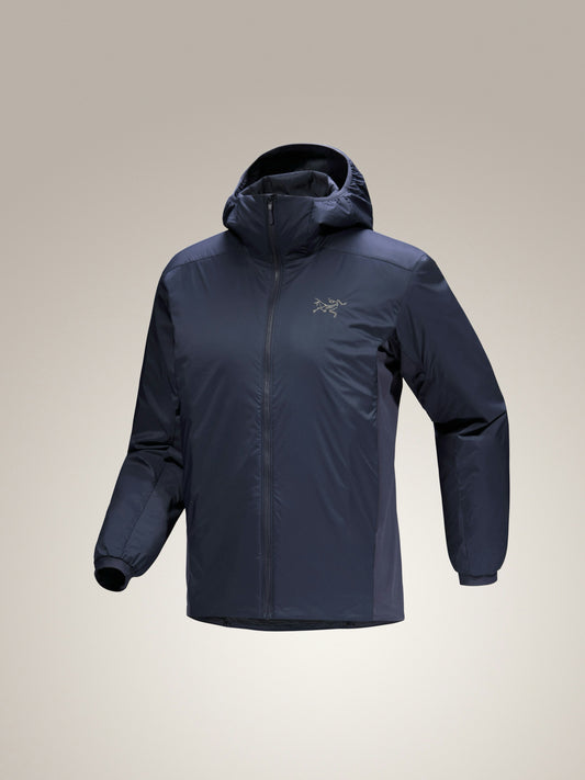NWT Arc'teryx Mns Sz L Navy Atom Hoody Insulated Hiking Jacket Windbreaker