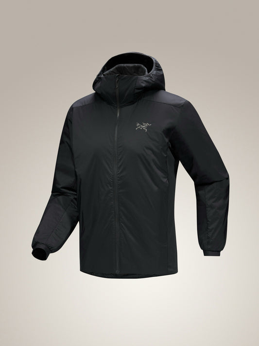NWT Arc'teryx Mns Sz L Black Atom Hoody Insulated Hiking Jacket Windbreaker