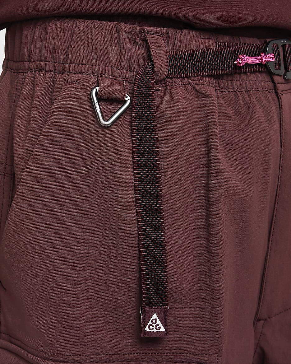 NWT Nike ACG "Smith Summit" Men's Convertible Cargo Pants Burgundy Crush Mns Sz XL