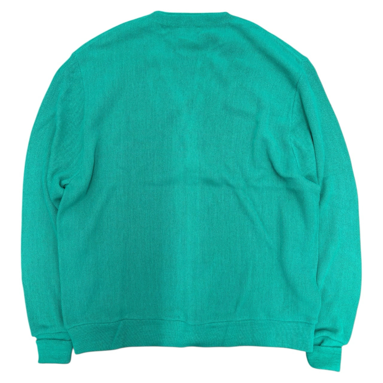 NWT Vintage Izod Lacoste 70s Green Embroidery Logo Button Cardigan Men Sz XL