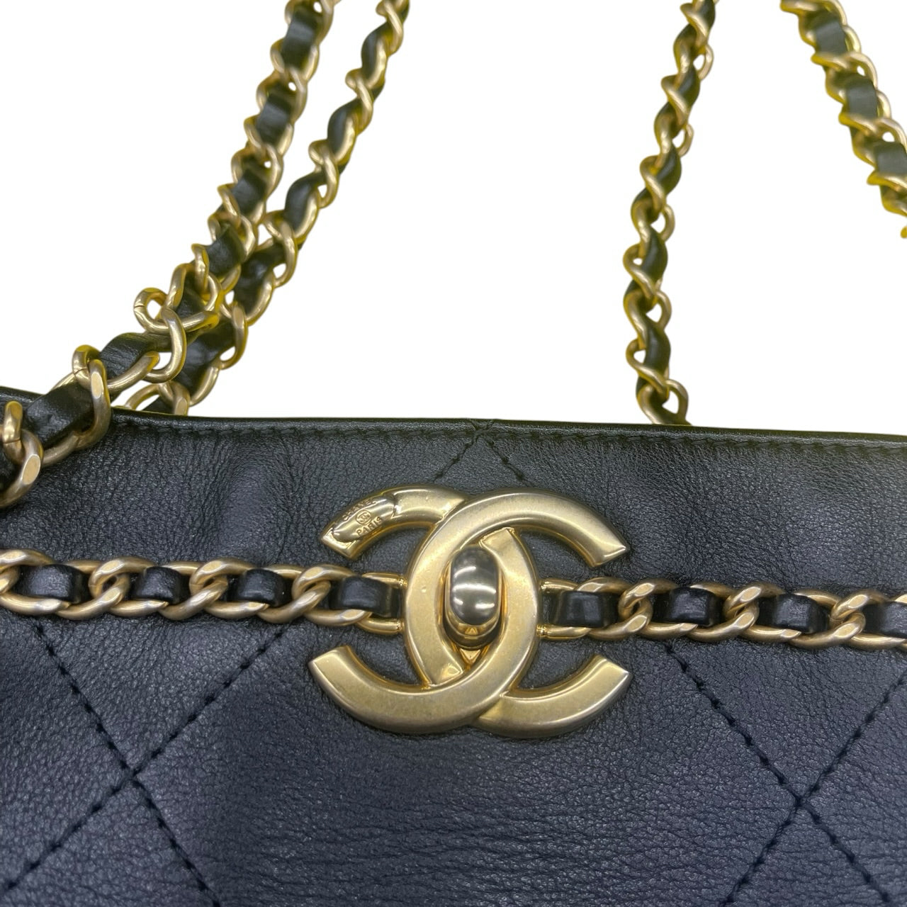 Chanel Black Quilted Leather Women Handbag
