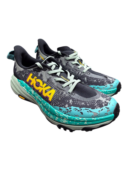 NWOB Hoka One One Speedgoat 6 Gray Teal Running Sneaker Womens 9.5