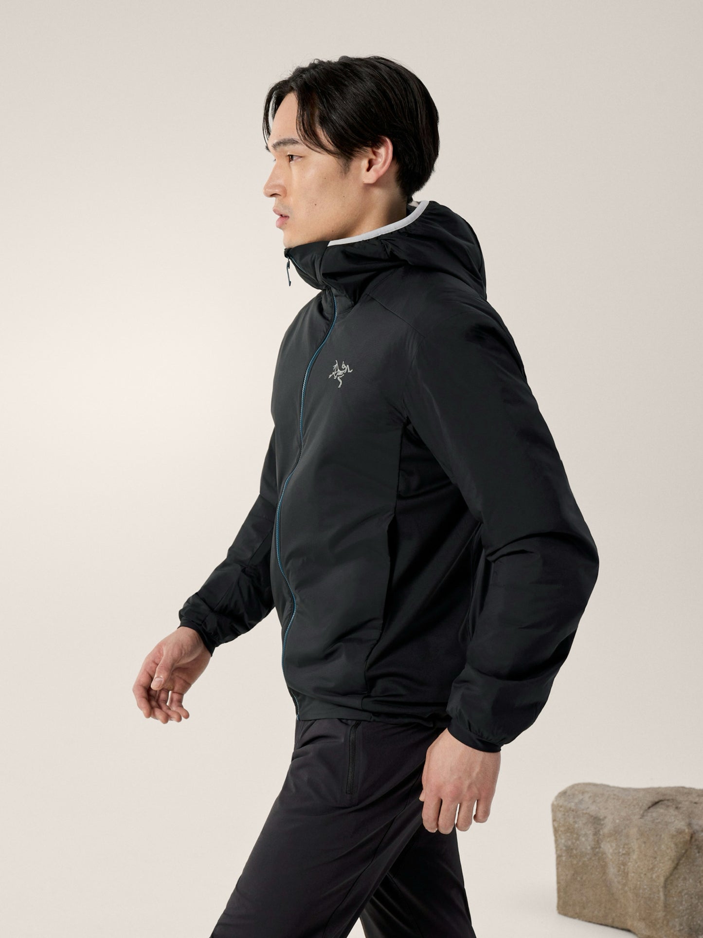 NWT Arc'teryx Mns Sz M Lodestar Atom Hoody Insulated Hiking Jacket Black Windbreaker