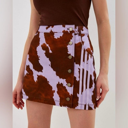 Adidas x Ivy Park Cowhide Skirt Sz 1X NWT
