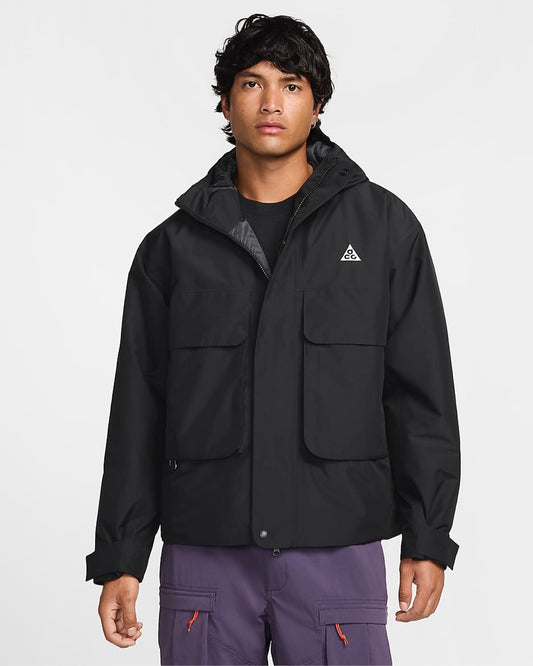 NWT Nike ACG PrimaLoft "Skull Peak" Men's Sz L Black Summit White Oversized Storm-FIT Jacket  FV8681-010