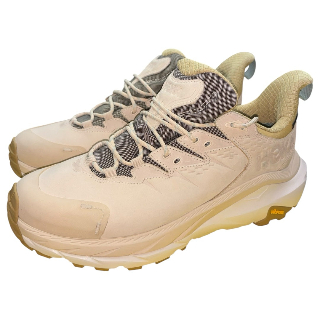 Hoka Kaha 2 Low GTX Hiking Men's Size 11.5 Excellent Tan/Beige Gortex Sneaker