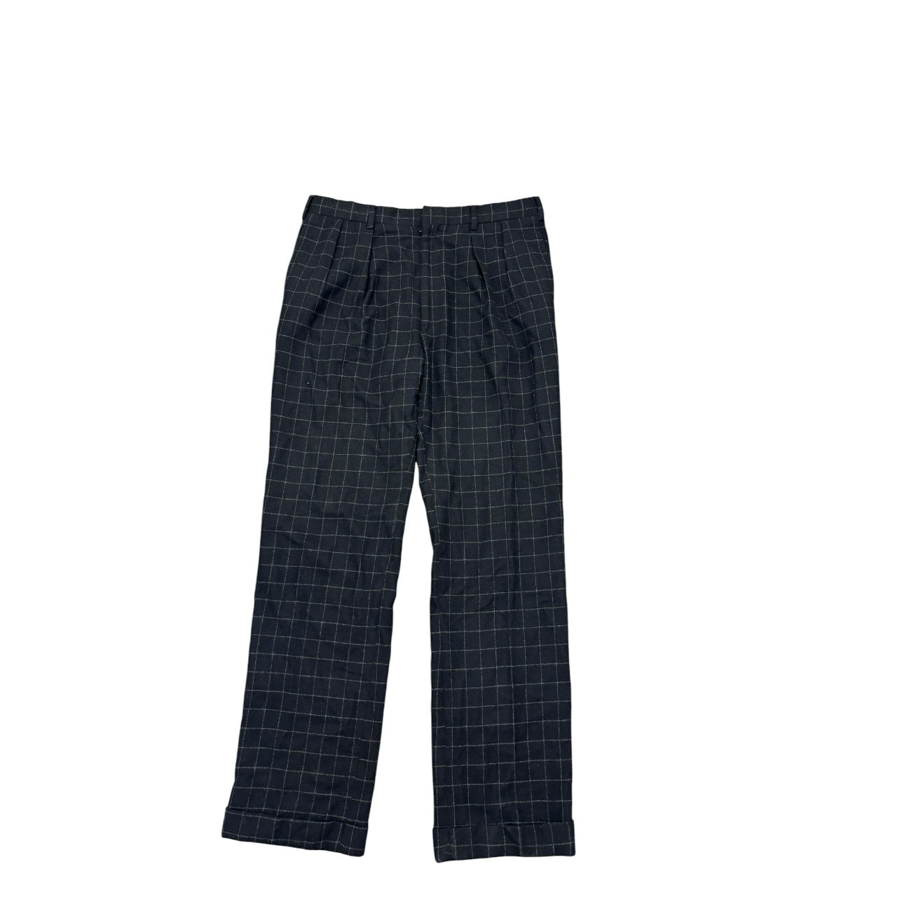 Purpe Label Black Checker 100%  Cashmere Men Pants Sz 34