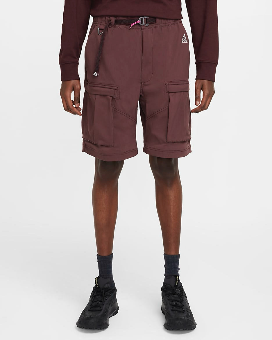 NWT Nike ACG "Smith Summit" Men's Convertible Cargo Pants Burgundy Crush Mns Sz M