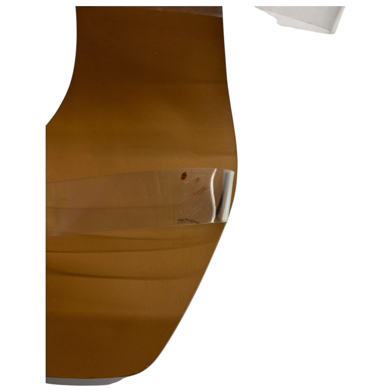 Cult Gaia Stacked Wooden Ball Clear Strap Vita Heel Sandal Sz 41