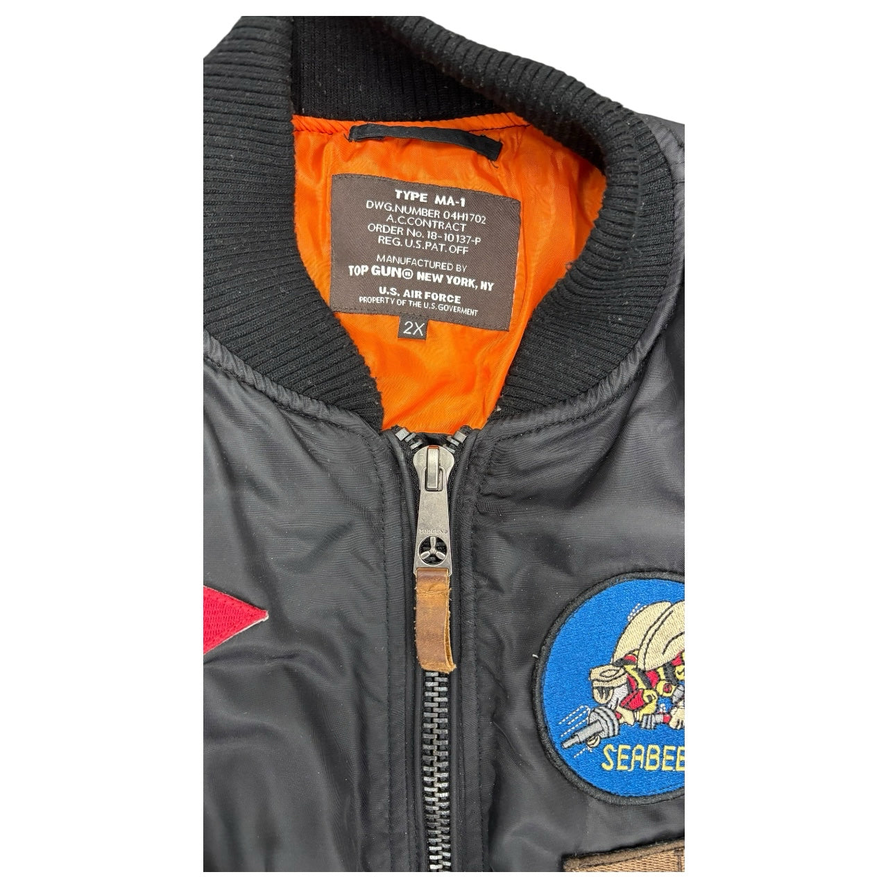 TOP GUN Black VINTAGE Jacket