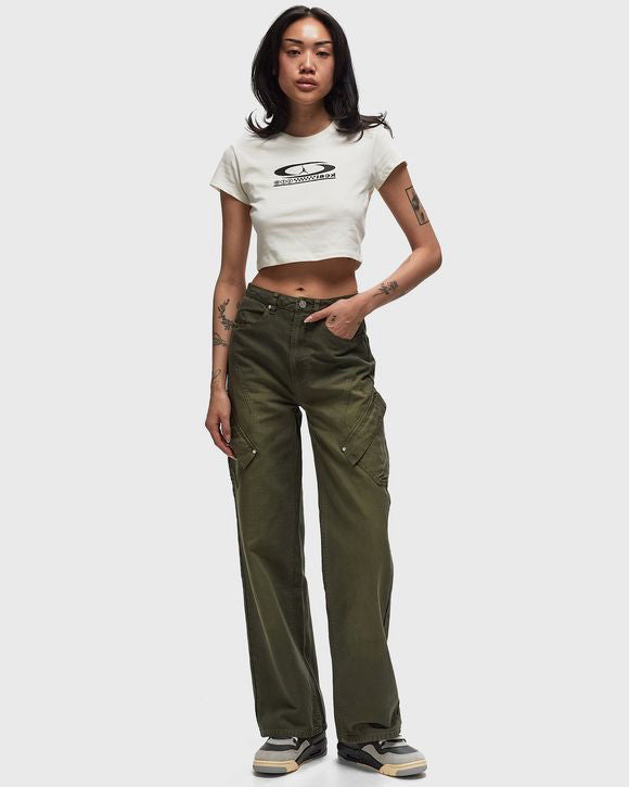 NWT Air Jordan x Travis Scott Canvas Cargo Pants Olive Cargo Khaki Wmns Sz S
