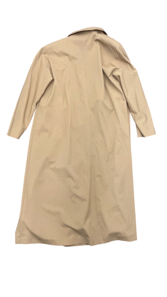 MaxMara Tan Ottico Virgin Wool Trench Women Coat Sz 10