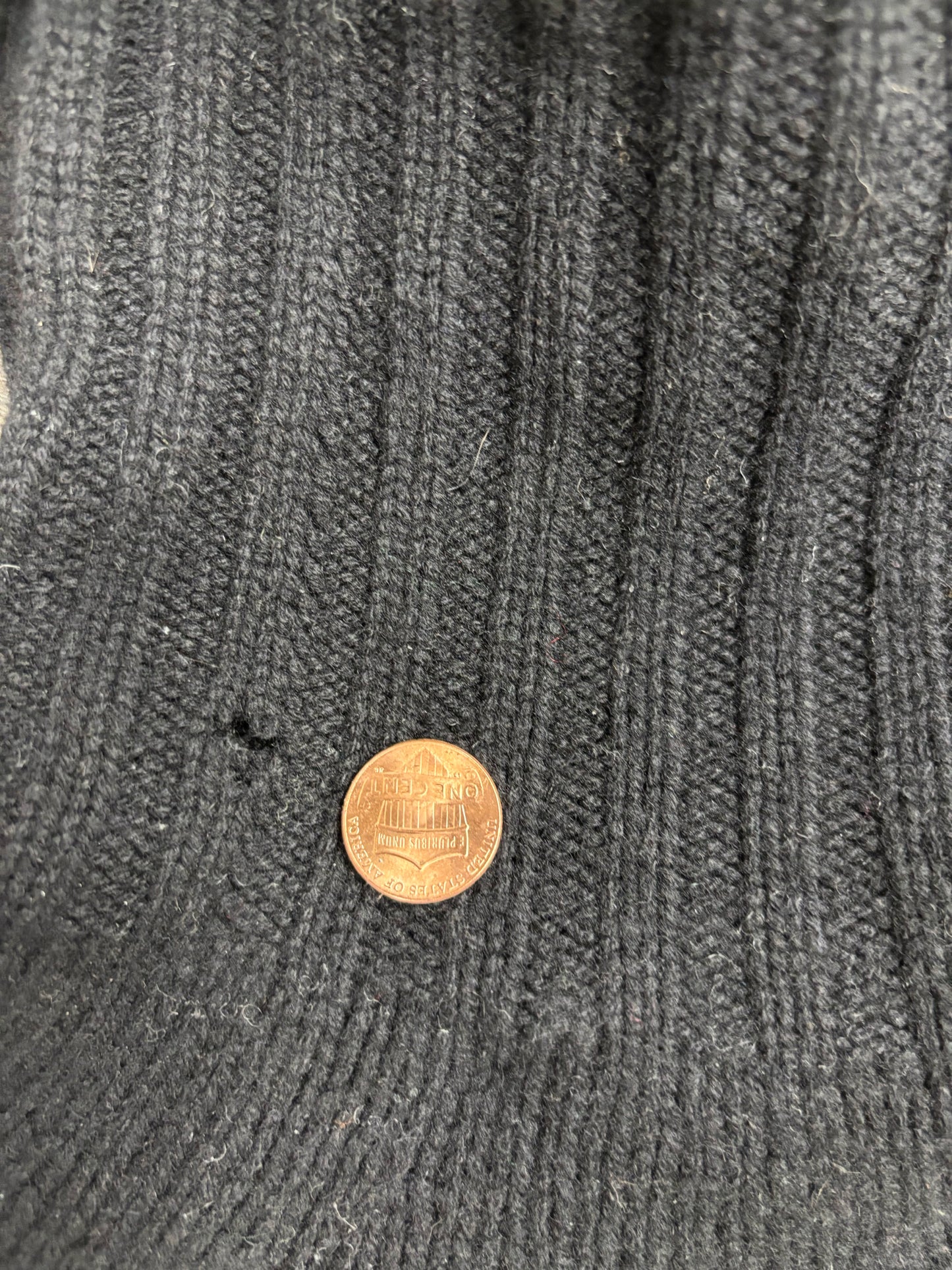 Ralph Lauren Vintage Black Tribal Wool Cashmere Hand Knit Women Sweater Sz M