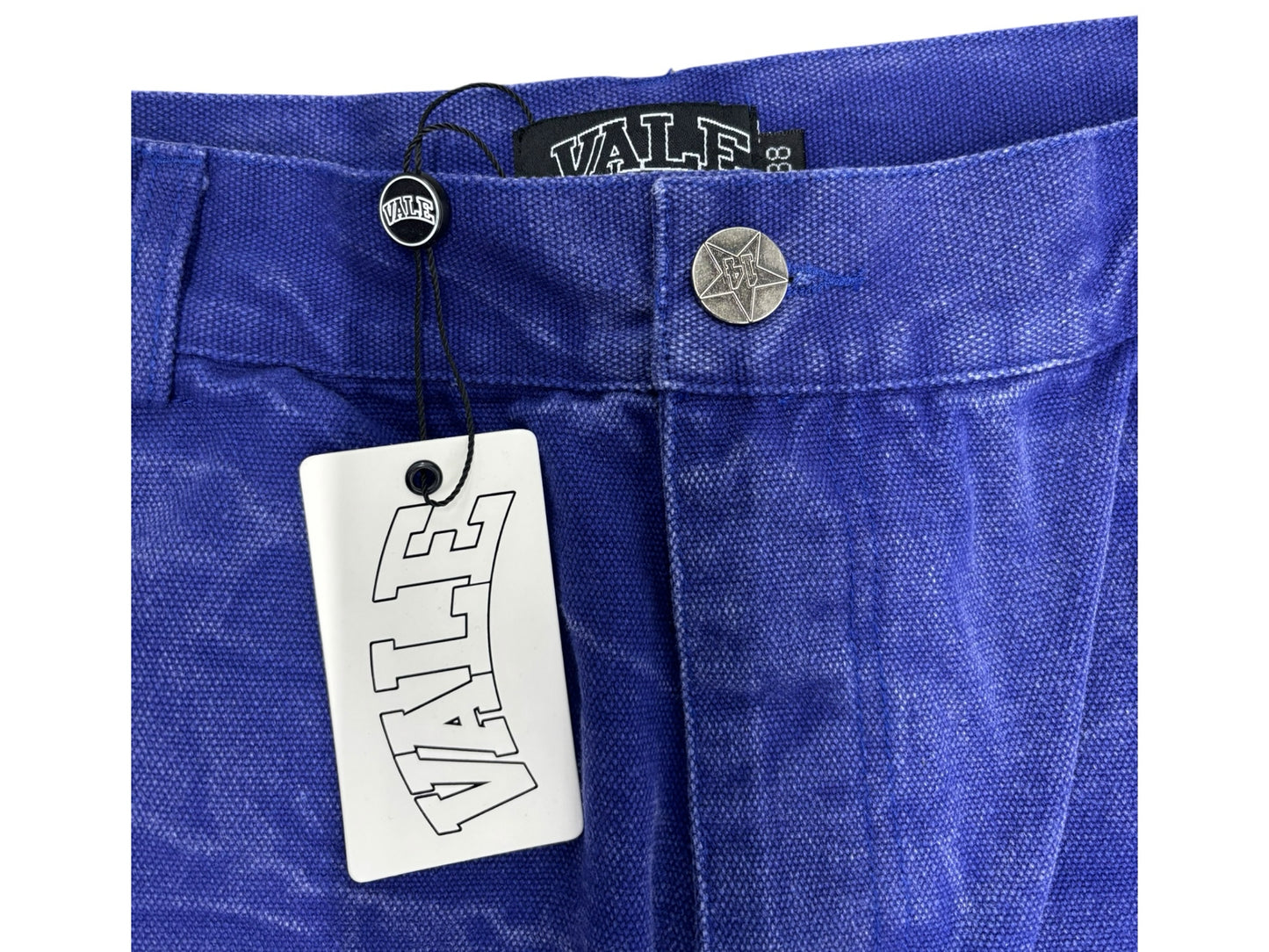 NWT Vale Forever Mns Sz 38  Light Wash Blue Wide Leg Denim Designer Streetwear
