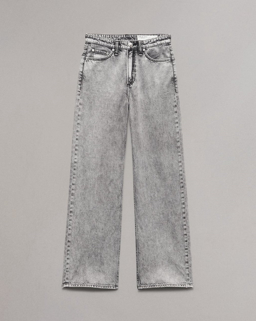 NWT Rag & Bone Featherweight Wide-Leg Logan Slate Gray Wmns Jean Sz 26