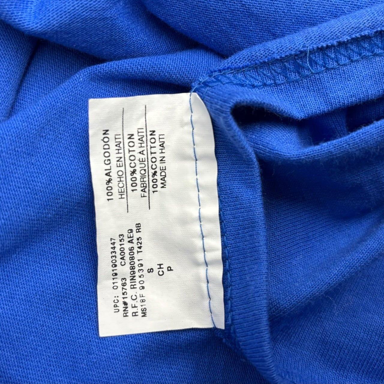 Champion Era Off-White Virgil Abloh FOS Figures of Speech Blue Shirt Sz S