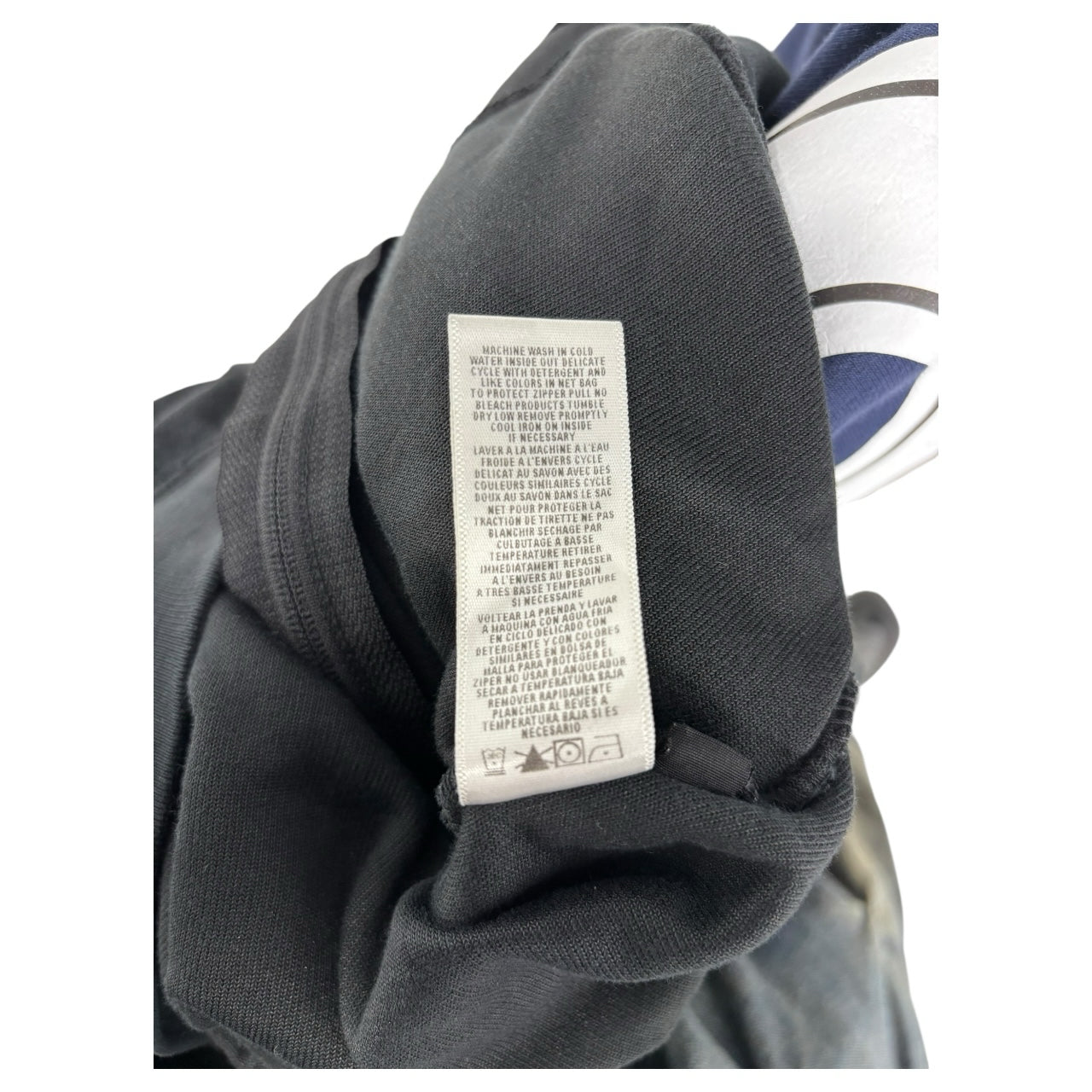 Vintage Juicy Couture Made In USA Gray Velour Mini Sleeve Hoodie Sz XL