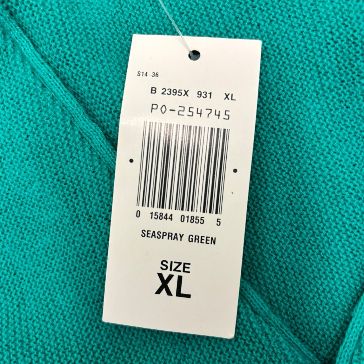 NWT Vintage Izod Lacoste 70s Green Embroidery Logo Button Cardigan Men Sz XL