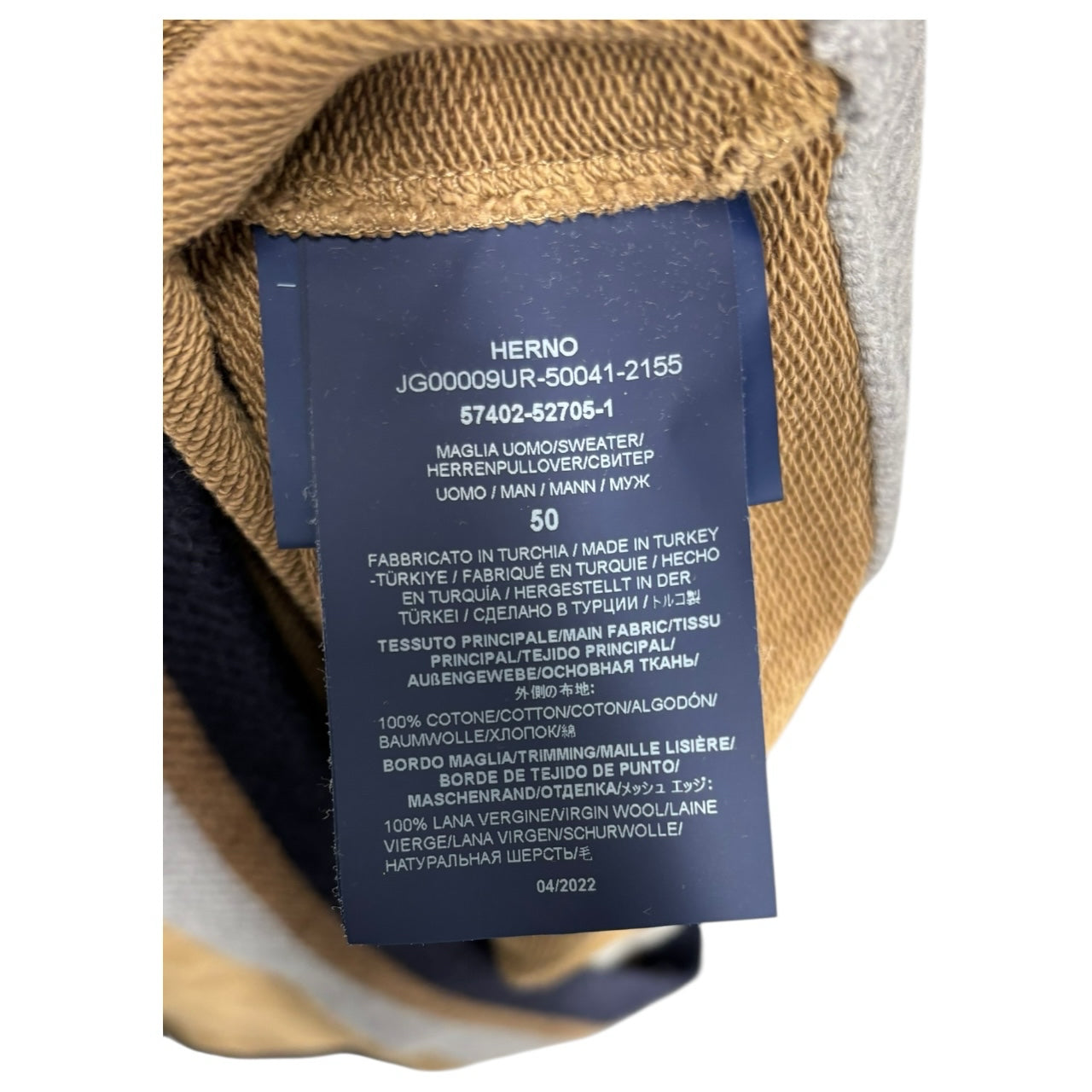 HERNO RESORT Size 50 Brown Sweater