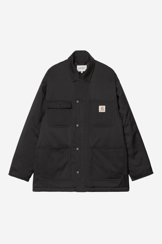 NWT Carhartt WIP Mens Sz M Leroy Chore Black Coat Cargo Jacket Y2K Winter Street