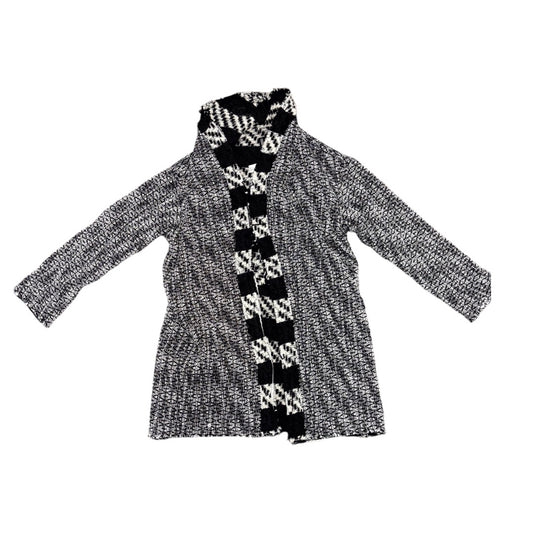 NWT Alice + Olivia Black/White Jorgie Reversible Sweater Coat Wms Sz S